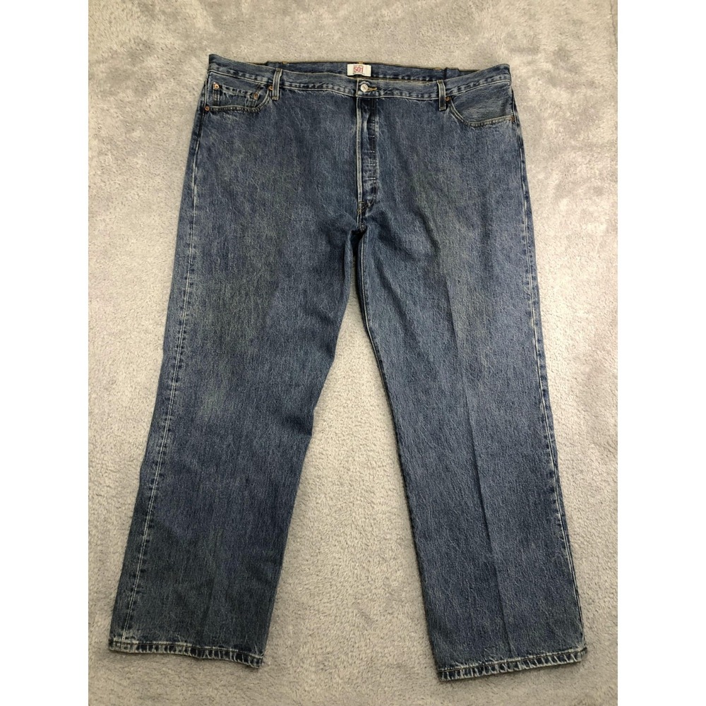 VTG Levis 501 Jeans Mens 52x33 (Tag 52x32) Blue Original Fit Straight